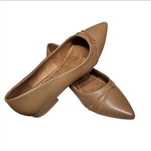 Bella Vita Rhea Saddle Leather Pointed Toe Flats Women's Size 9